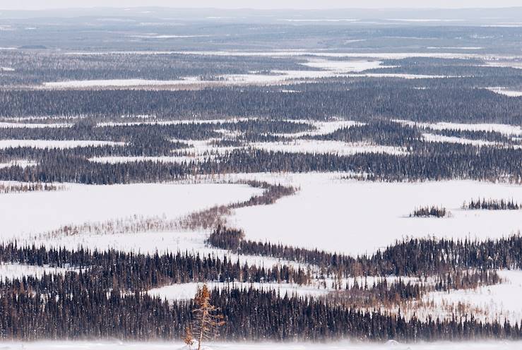 Vue depuis le Mont Kesanki - Laponie - Finlande © Jérôme Galland