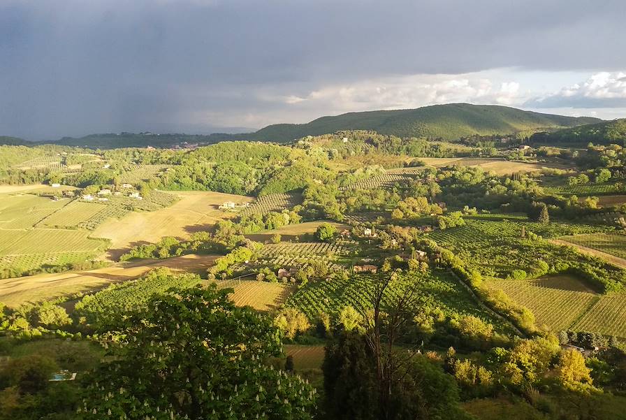 Campagne toscane depuis Montepulciano - Toscane - Italie © Aurélie Hedin